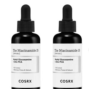 COSRX Niacinamide 15 Serum Duo Set - 30 mL per bottle NIB